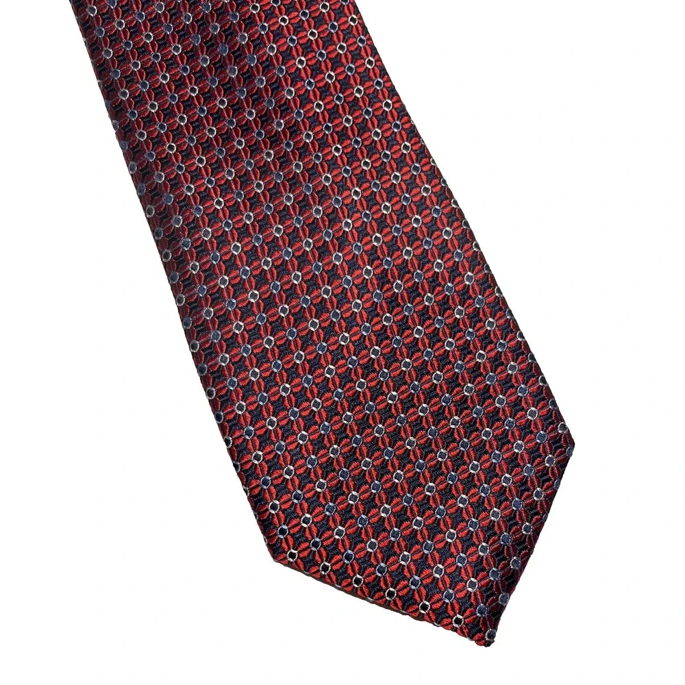 Jos A Bank Reserve Tie Men's Classic Silk Geometric Pattern Neckwear Formal